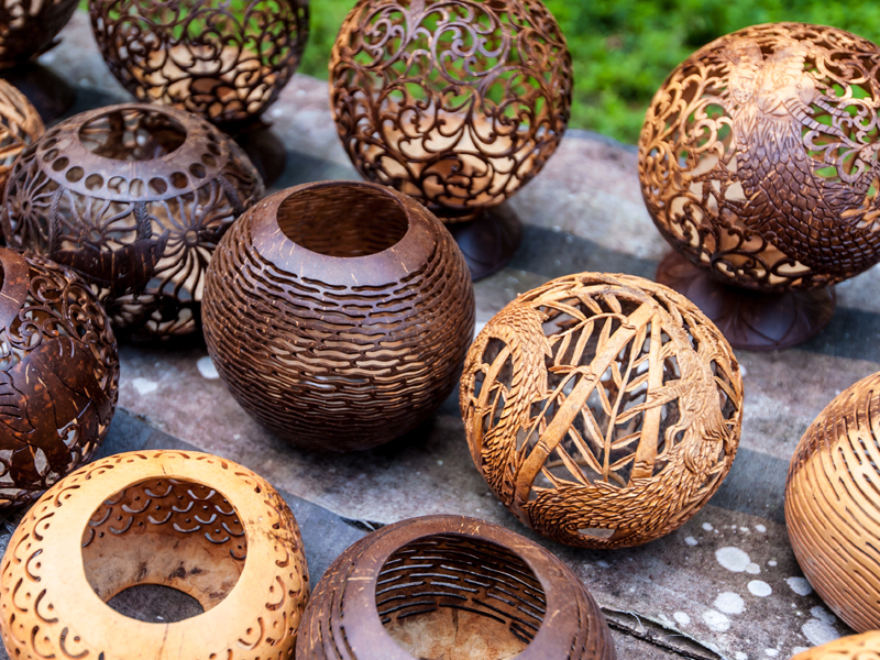 Balinese Coconut Shell Crafts